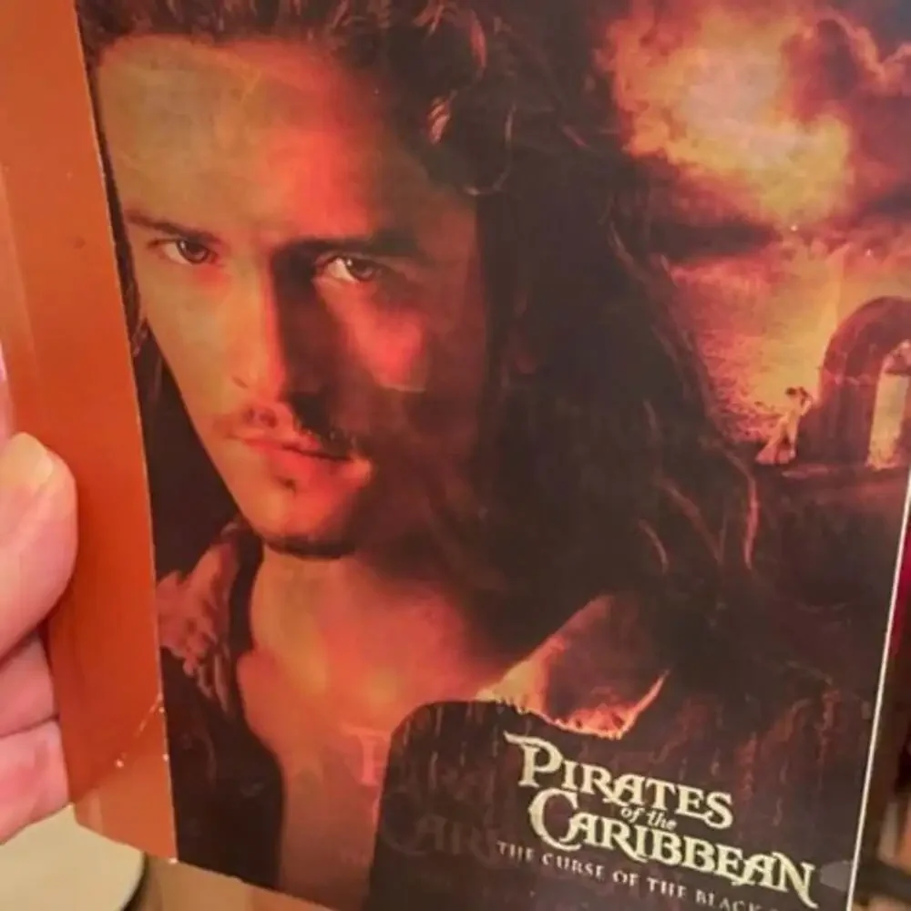 NEW/RARE Pirates of the Caribbean Promo 3D Lenticular Cover Notebook ~Depp/Bloom